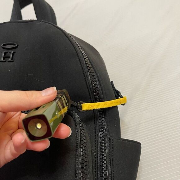 HALO RFID Backpack with Two Phone Chargers and Flashlight Gray Dethatched Detail - Picture 3 of 12